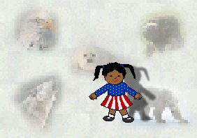 girl with bear shadow